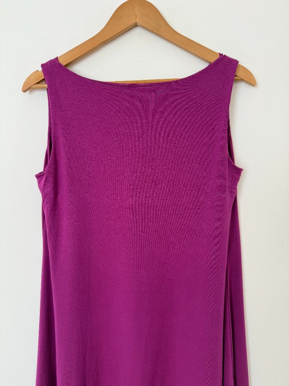 Eileen Fisher Sleeveless A-Line Swing Dress Drape Neck Layering Lagenlook Size S - Picture 3 of 12